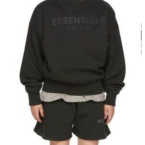 Essentials Black Sweatshirt